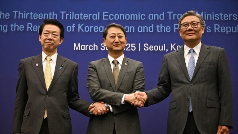 South Korea, China, Japan agree to promote regional trade as Trump tariffs loom