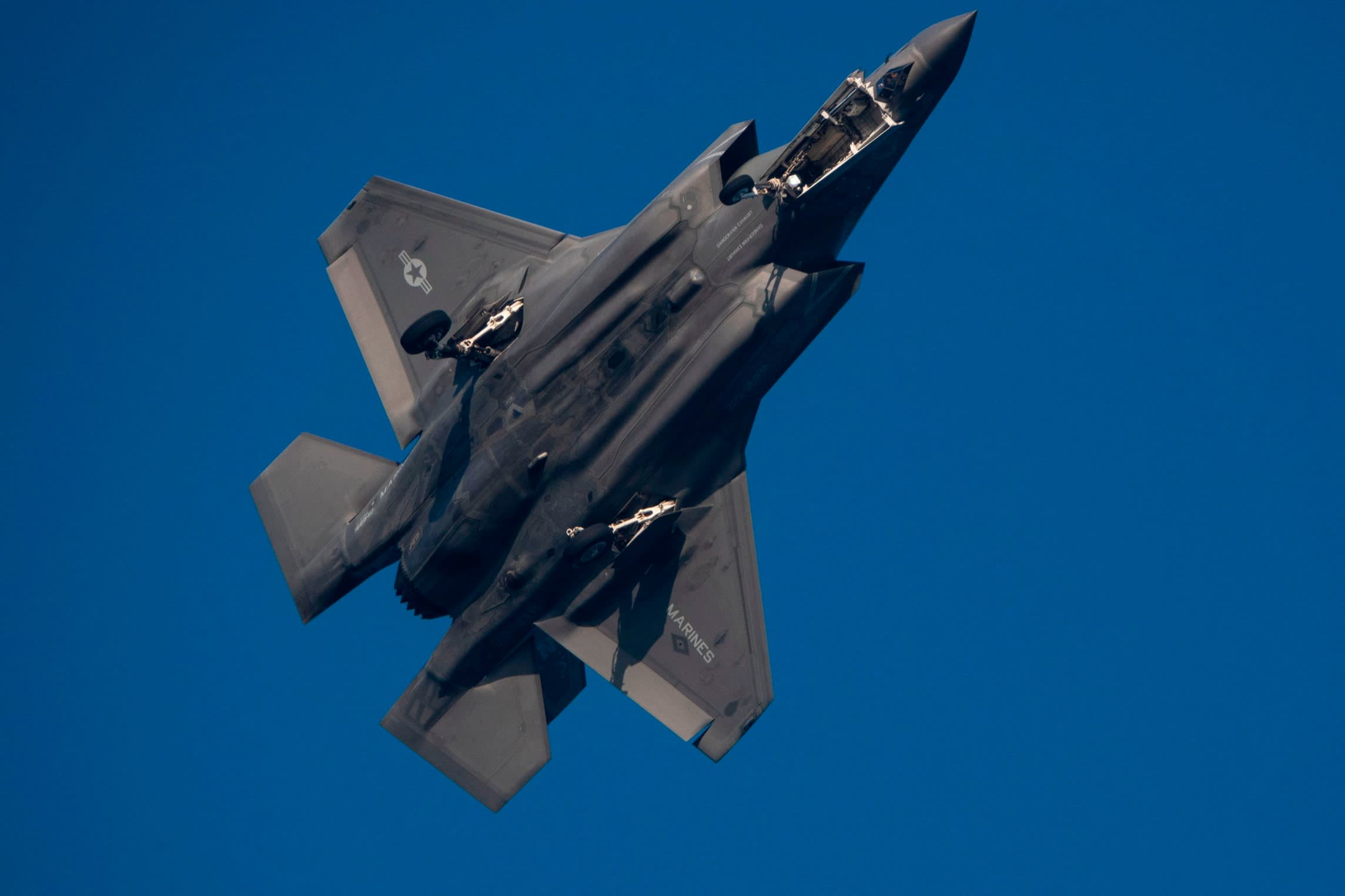 Marine Lockheed Martin F-35 jet in flight