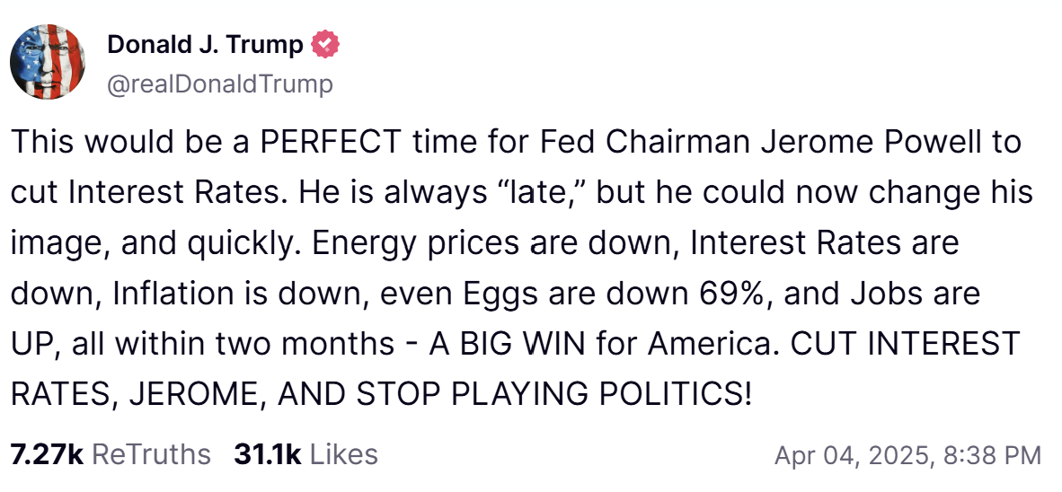 Bitcoin ‘decouples,’ stocks lose $3.5T amid Trump tariff war and Fed warning of ‘higher inflation’