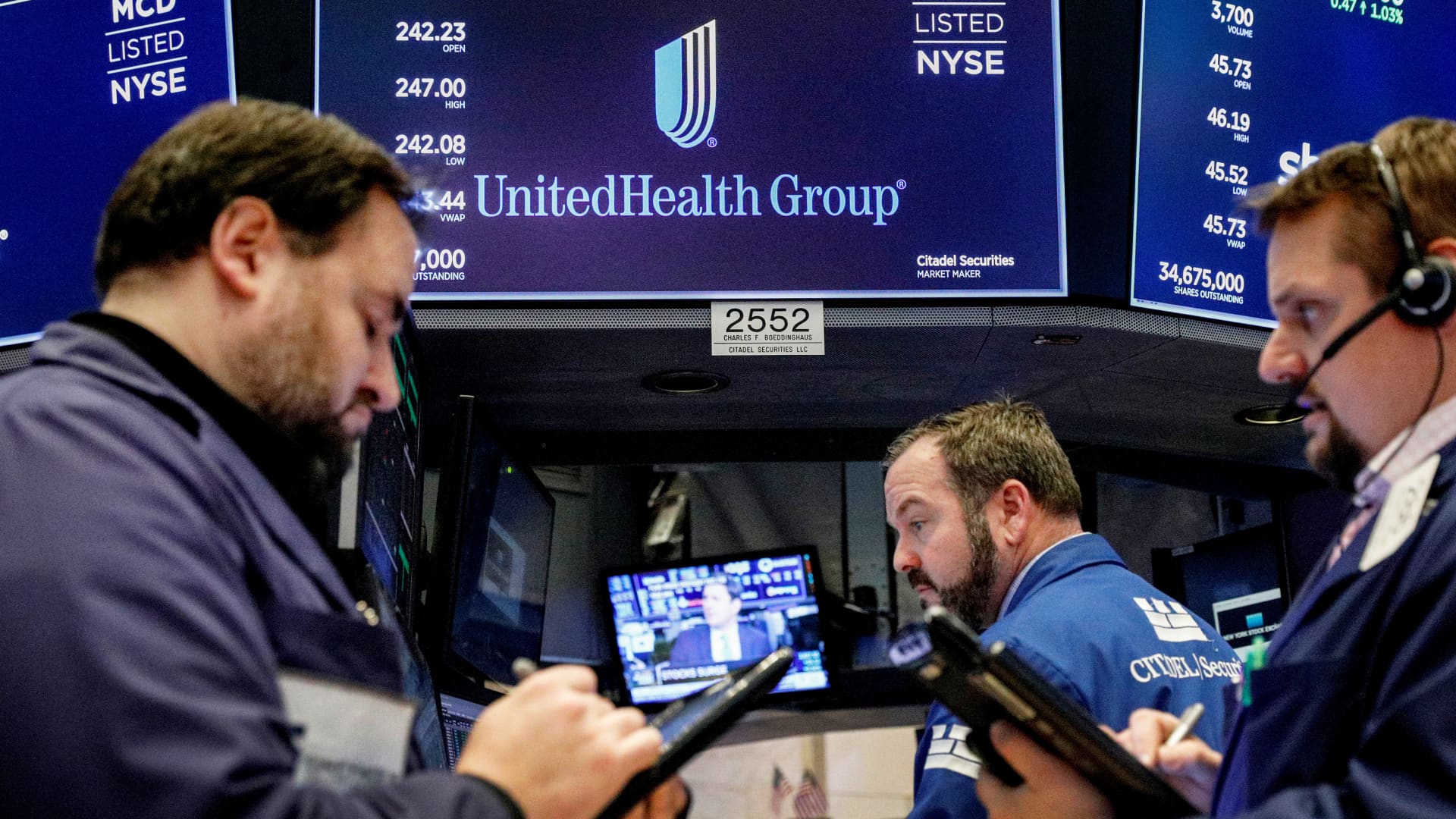 UnitedHealth's stock is plunging on higher medical costs. That may mean trouble for more insurers