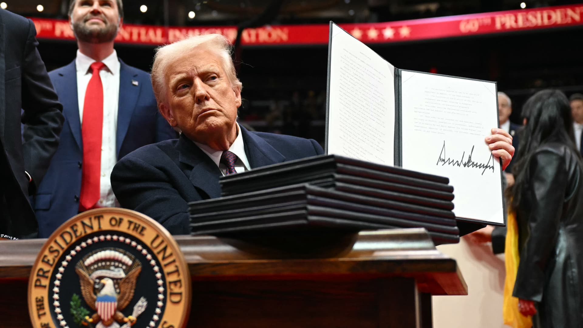 Trump's first 100 days in photos
