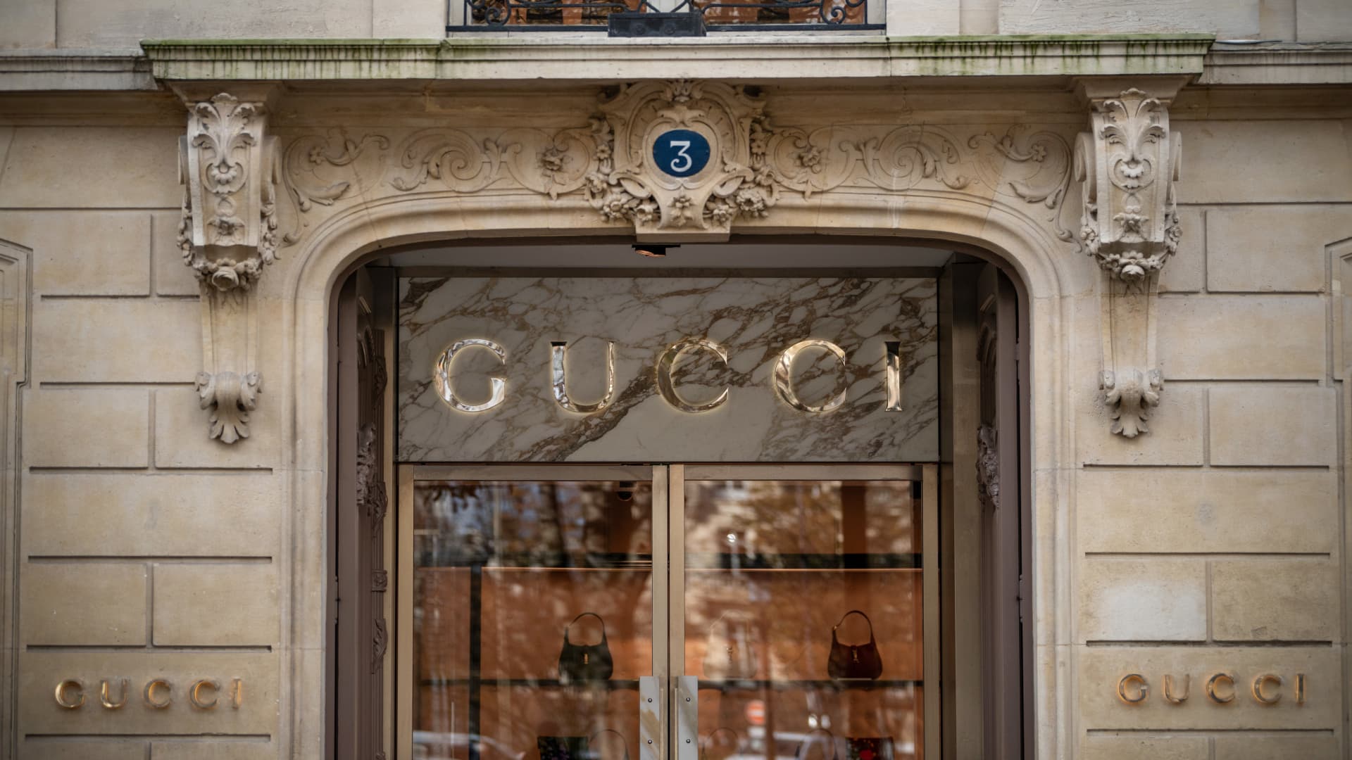 Shares of Gucci-owner Kering drop 5% after first-quarter sales slump