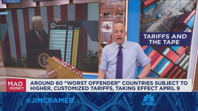 Jim Cramer explains why panic isn't a strategy as tariffs drag markets down