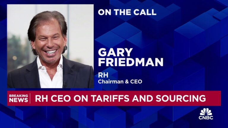 ‘Oh, sh—’: RH CEO reacts live to stock tanking on tariffs, poor earnings