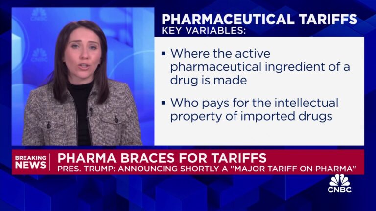 Pharmaceuticals brace for tariffs