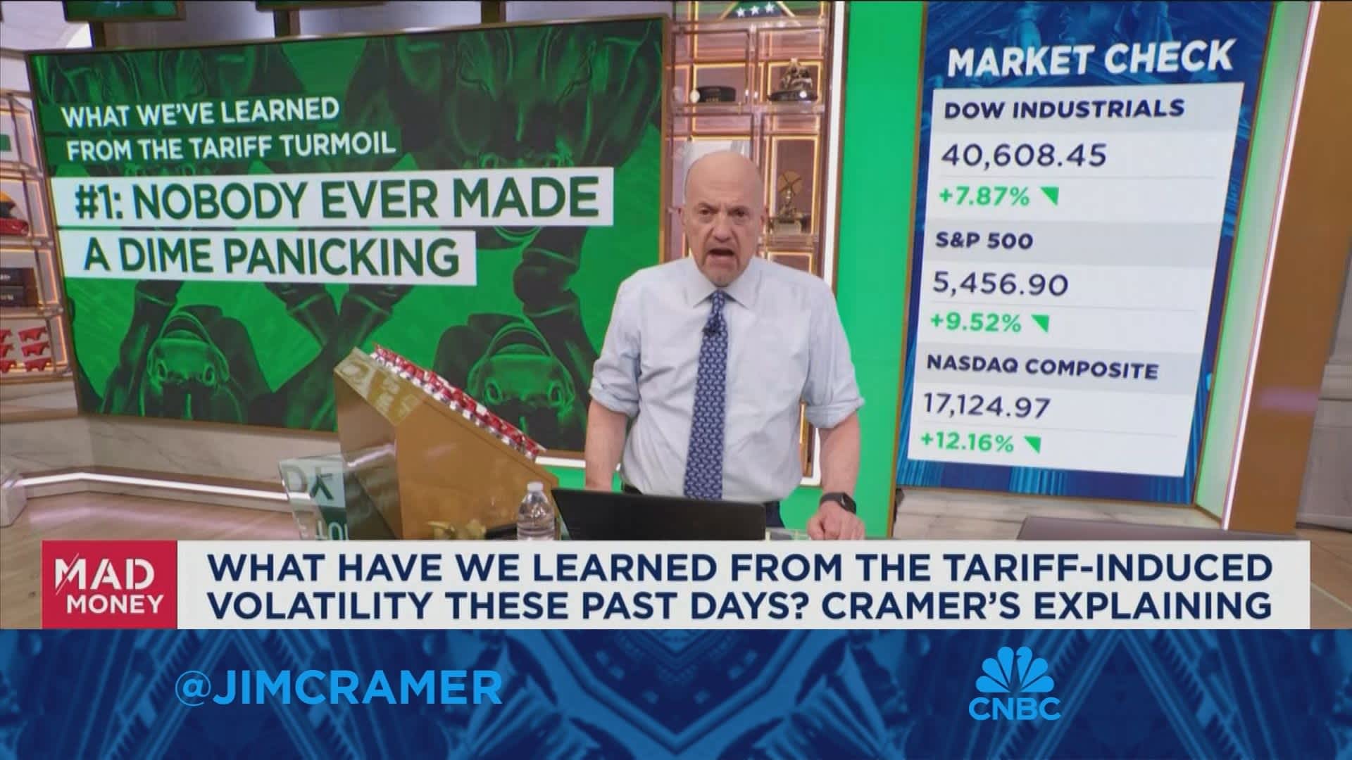 You have to learn how to take big declines, that's how you make money, says Jim Cramer