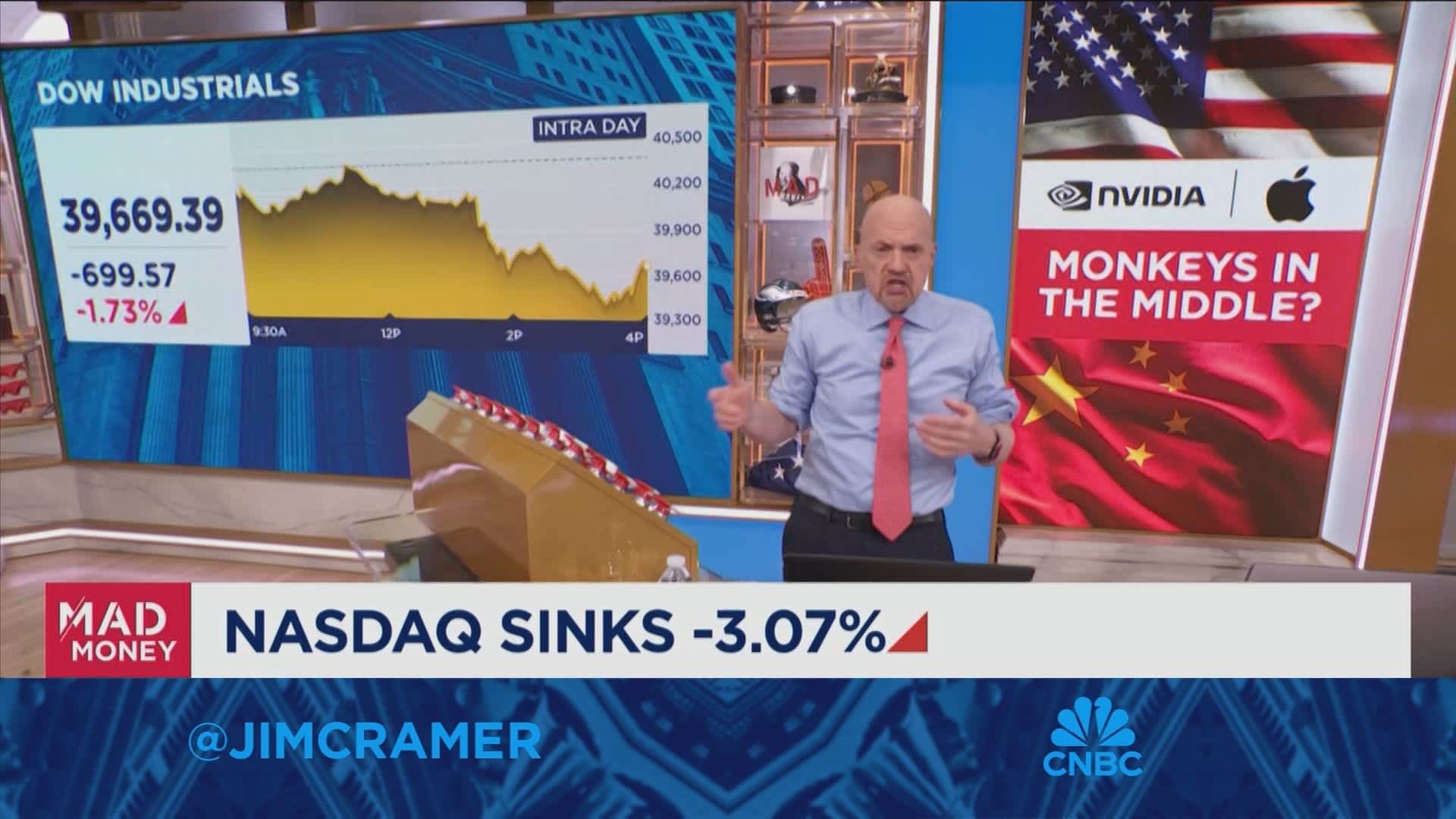 Apple has done so much to create new jobs here, just not manufacturing jobs, says Jim Cramer