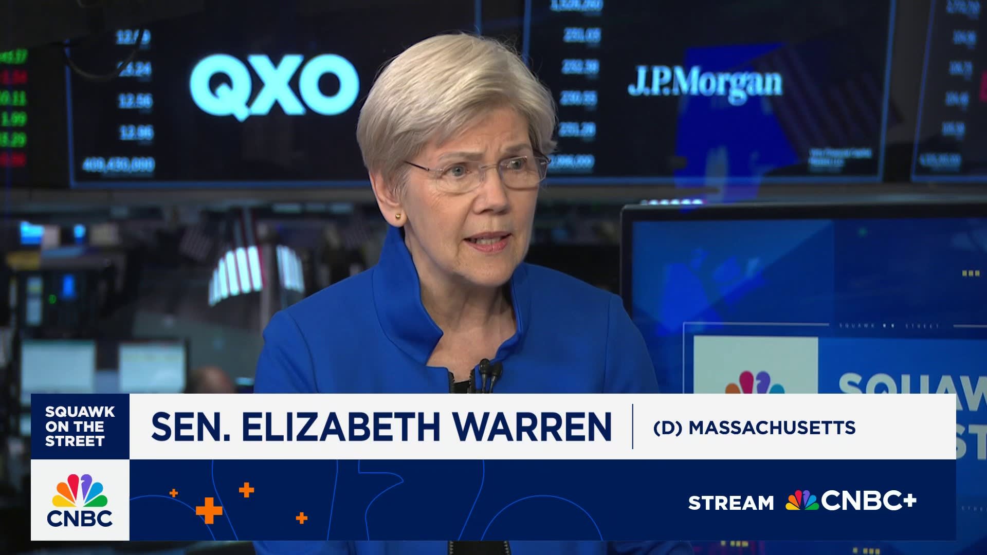 Markets will 'crash' if Trump can fire Fed's Powell, Elizabeth Warren warns