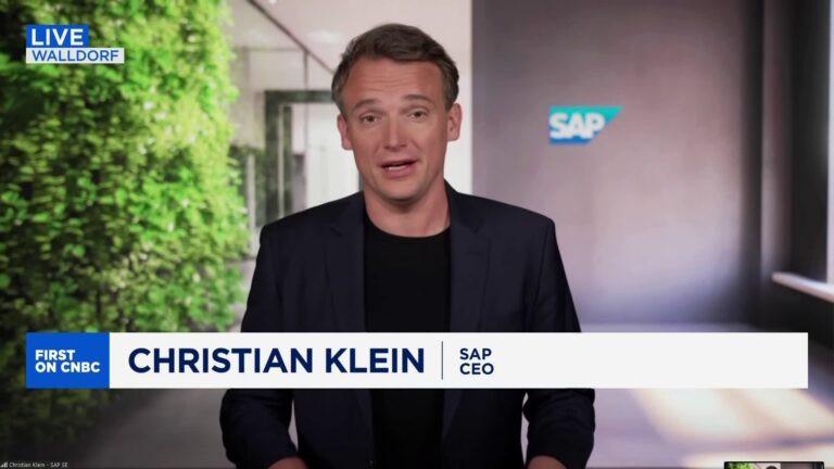 SAP software 'more relevant than ever' by helping customers manage tariffs, says CEO