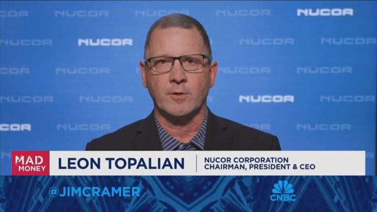 Nucor CEO Leon Topalian: We have the largest backlog in the history of our company