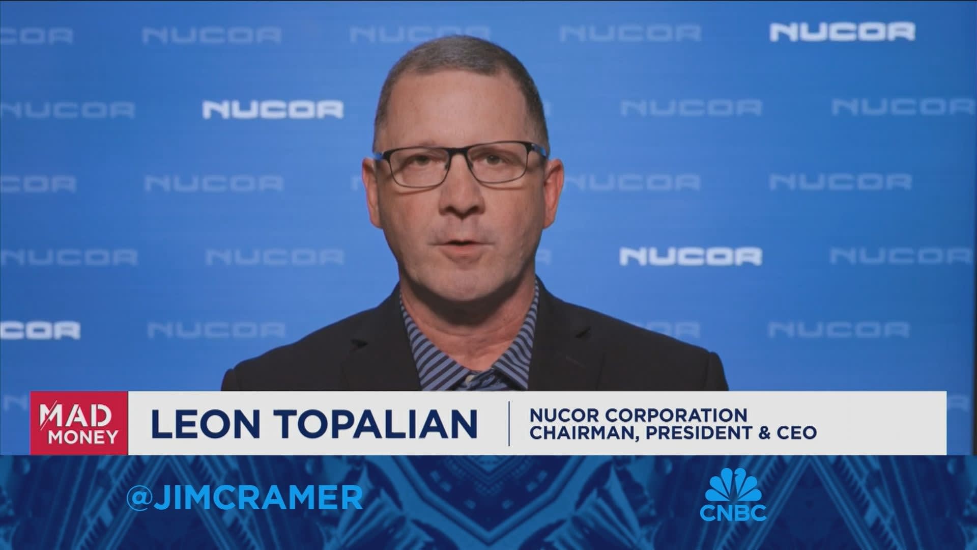 Nucor CEO Leon Topalian: We have the largest backlog in the history of our company