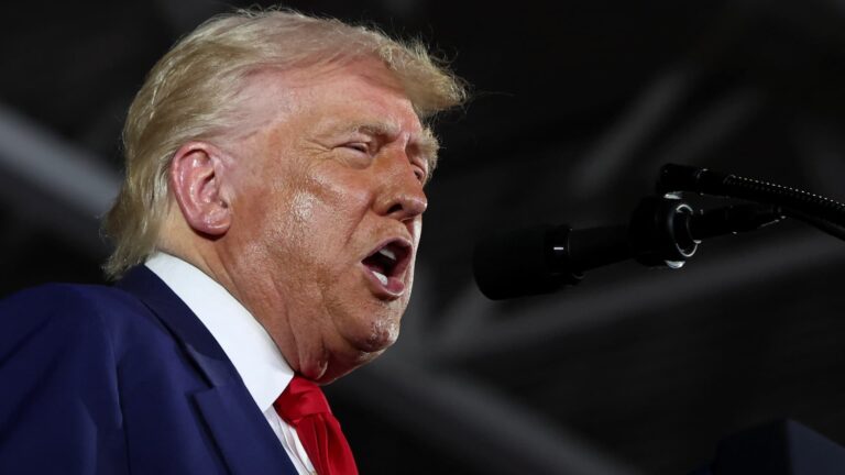 Trump blames Biden 'overhang' after GDP shrinks in first quarter, says growth will 'take a while'