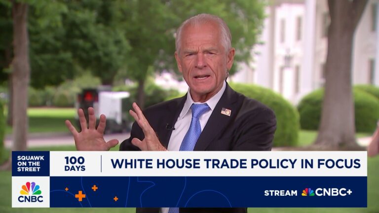 Peter Navarro: We really like where we're at