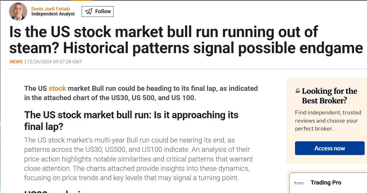 US stock market crash: December cycle prediction plays out as Nasdaq, S&P 500, Dow Jones bleed
