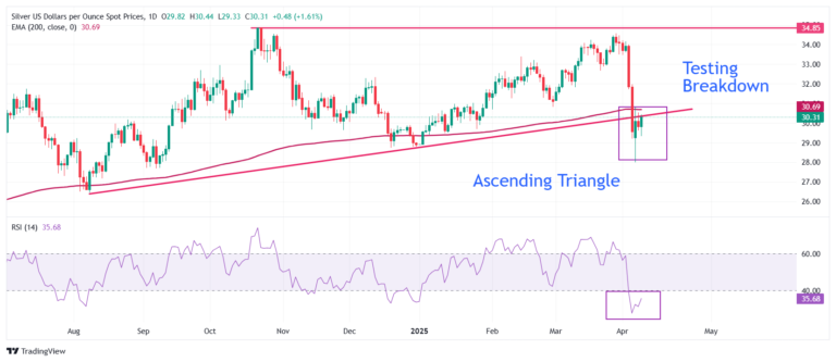 Silver Price Forecast: XAG/USD rallies above $30 as US Dollar tumbles on US-China tariff war