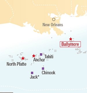 Chevron, TotalEnergies begin oil production at Ballymore project in deepwater Gulf