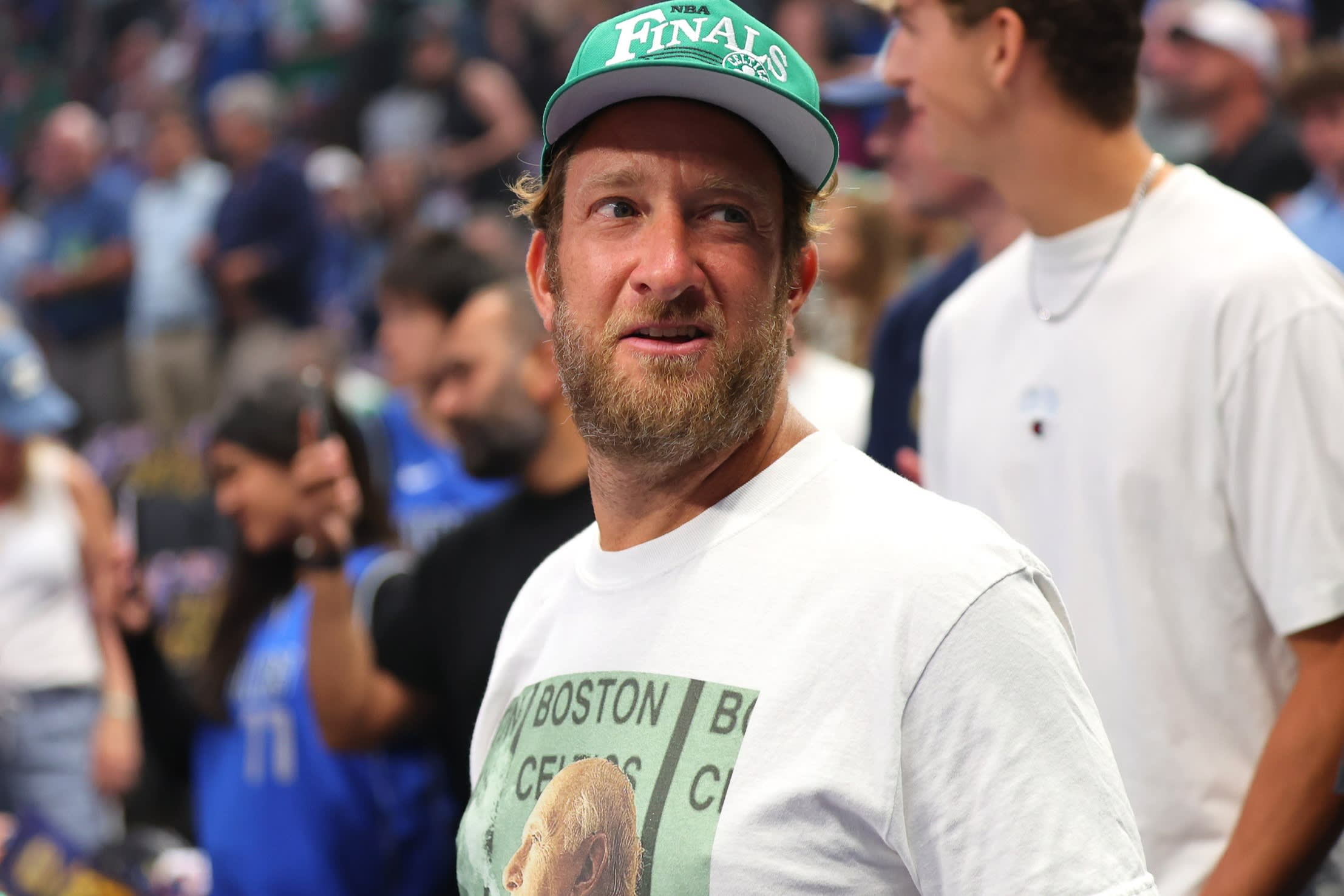 Dave Portnoy at an NBA basketball game