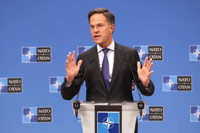 Nato secretary-general Mark Rutte has attended the leaders’ talks