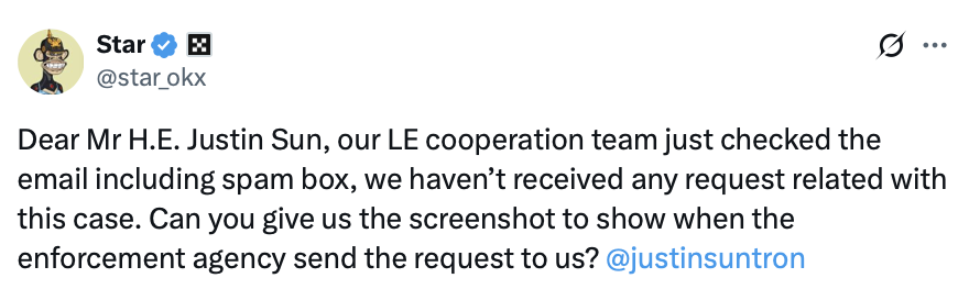 Cryptocurrencies, Tron, OKX