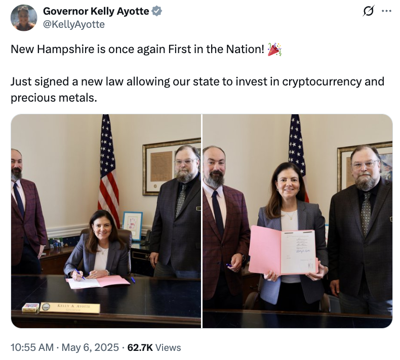 Law, New Hampshire, United States, Bitcoin Reserve