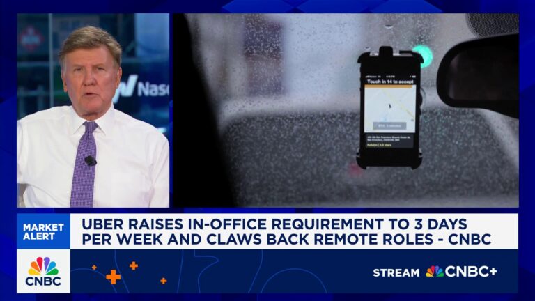 Uber raises in-office requirement to 3 days, claws back remote workers