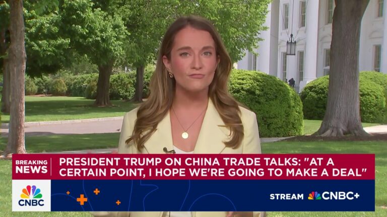 Trump on China trade talks: "I hope we're going to make a deal"