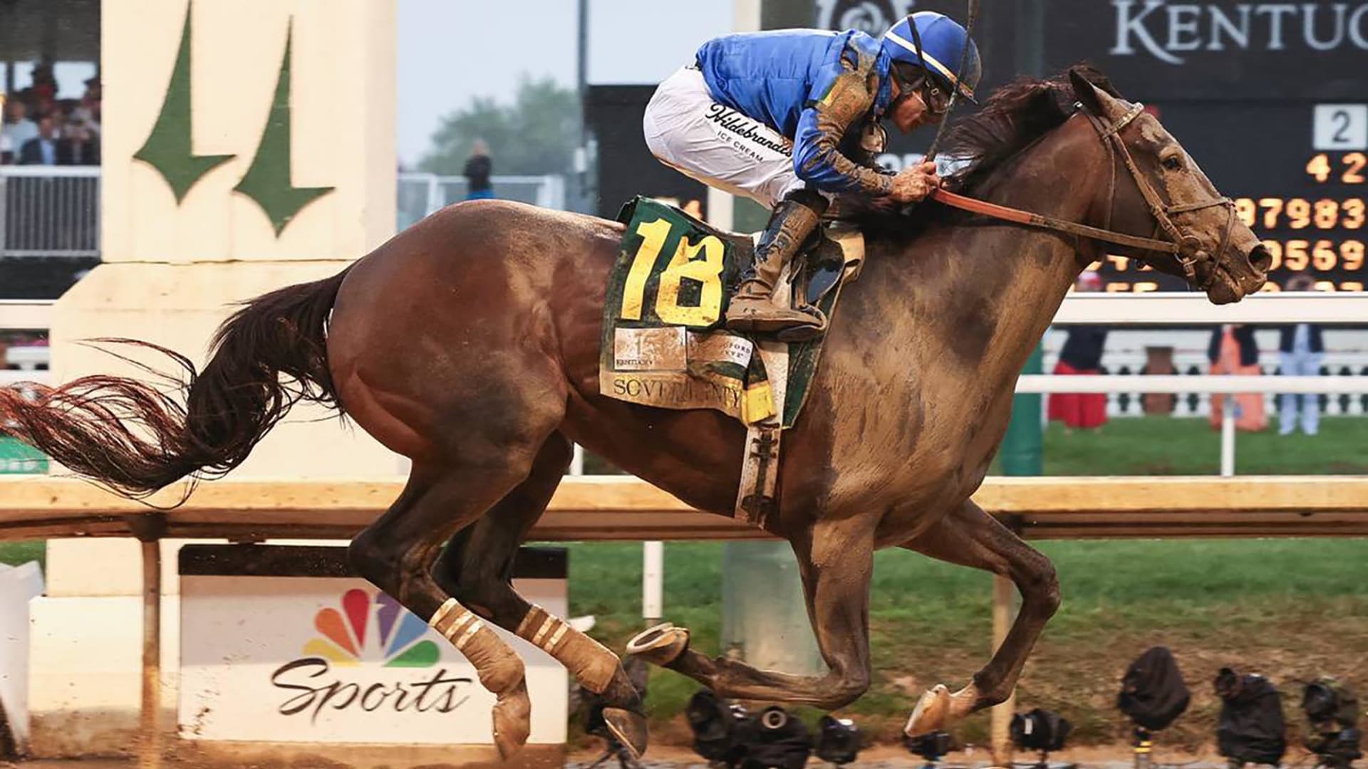 Kentucky Derby-winning jockey suspended, fined $62,000 for striking horse too many times