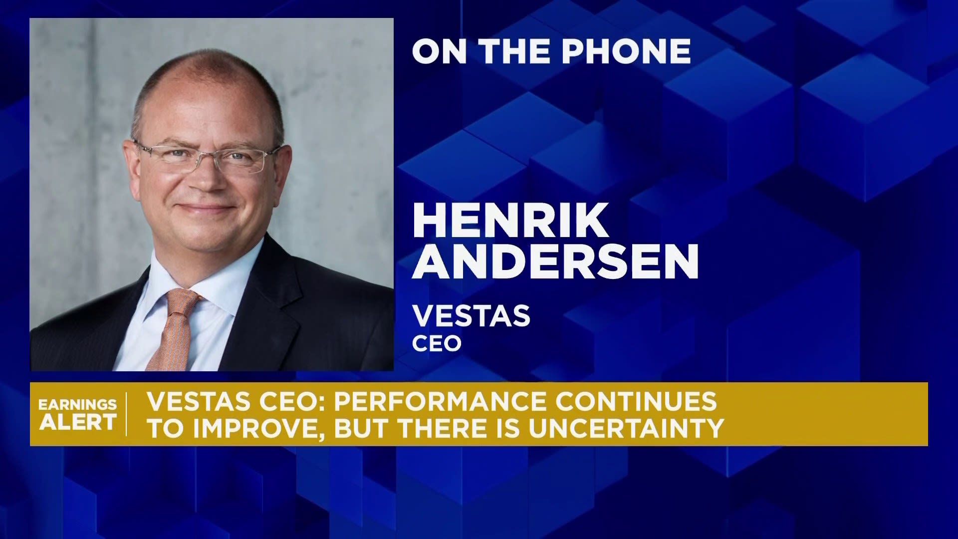 Europe is waking up to the need for a higher degree of energy independence, Vestas CEO says