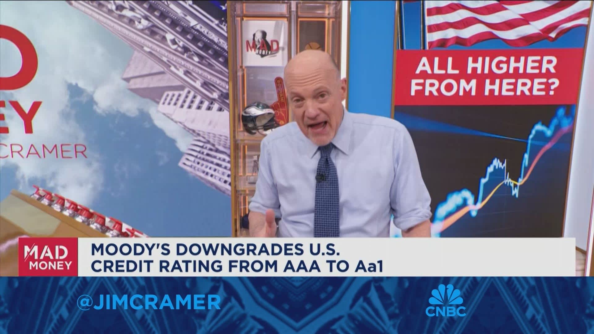 Jim Cramer says we have 'way too much debt' in the country