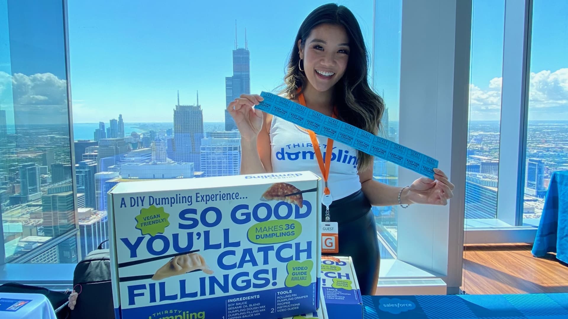 She's made $10,000 in an hour from her dumpling business—more than what she made a month in corporate