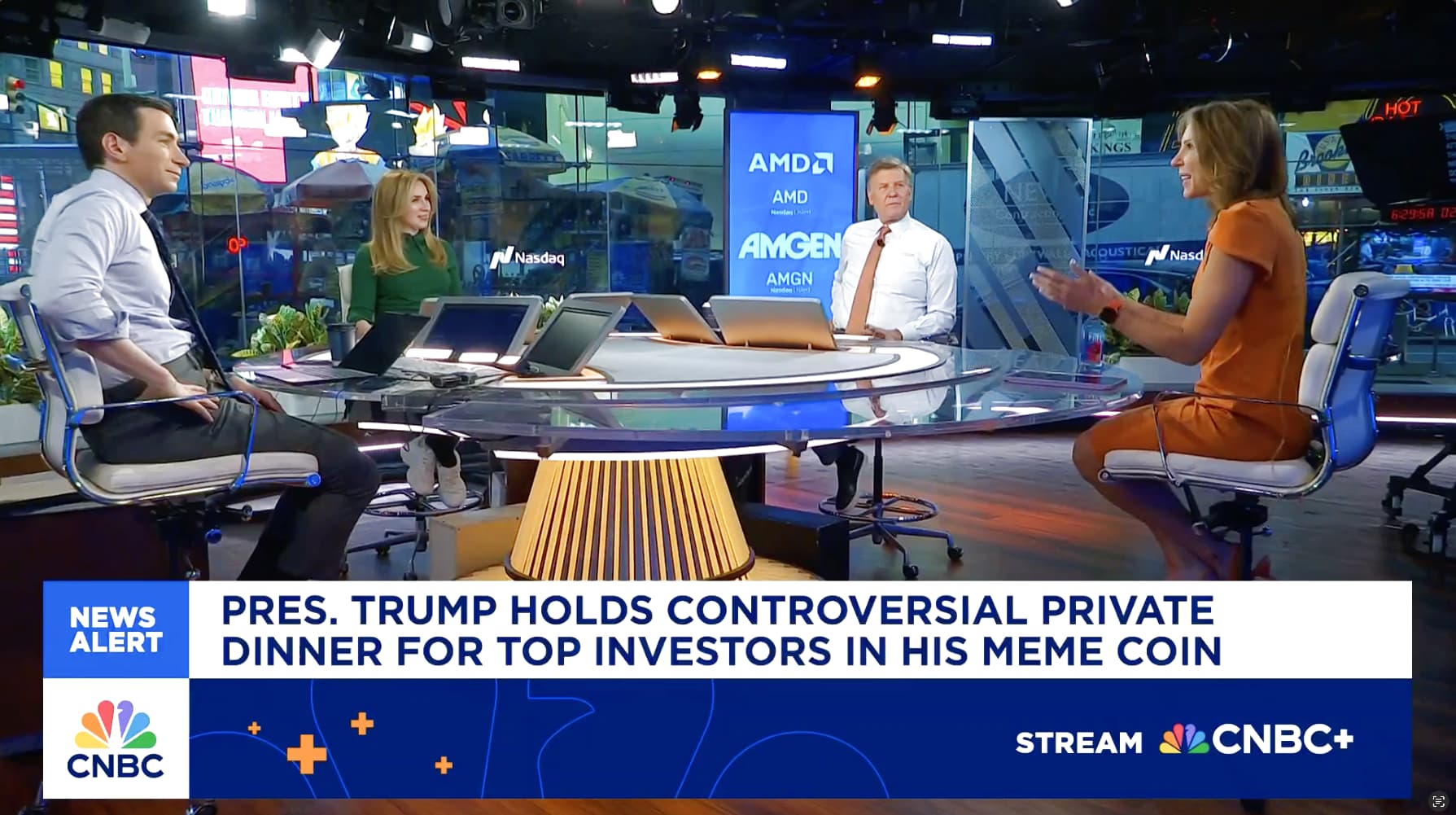 President Trump holds controversial private dinner for top investors in his meme coin