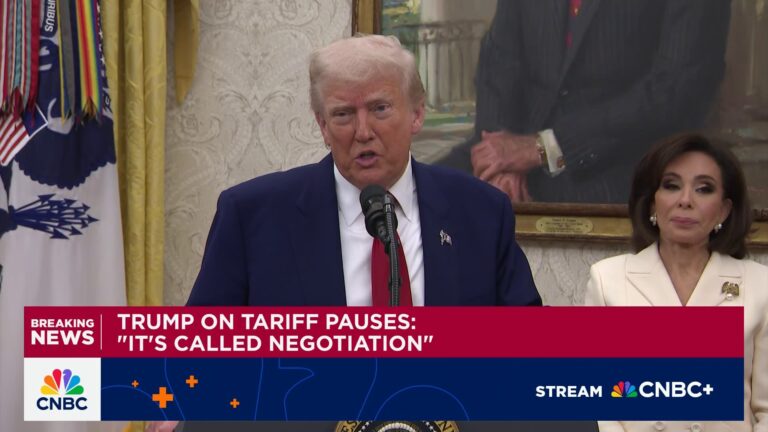 Trump on tariff pause: 'It's called negotiation'
