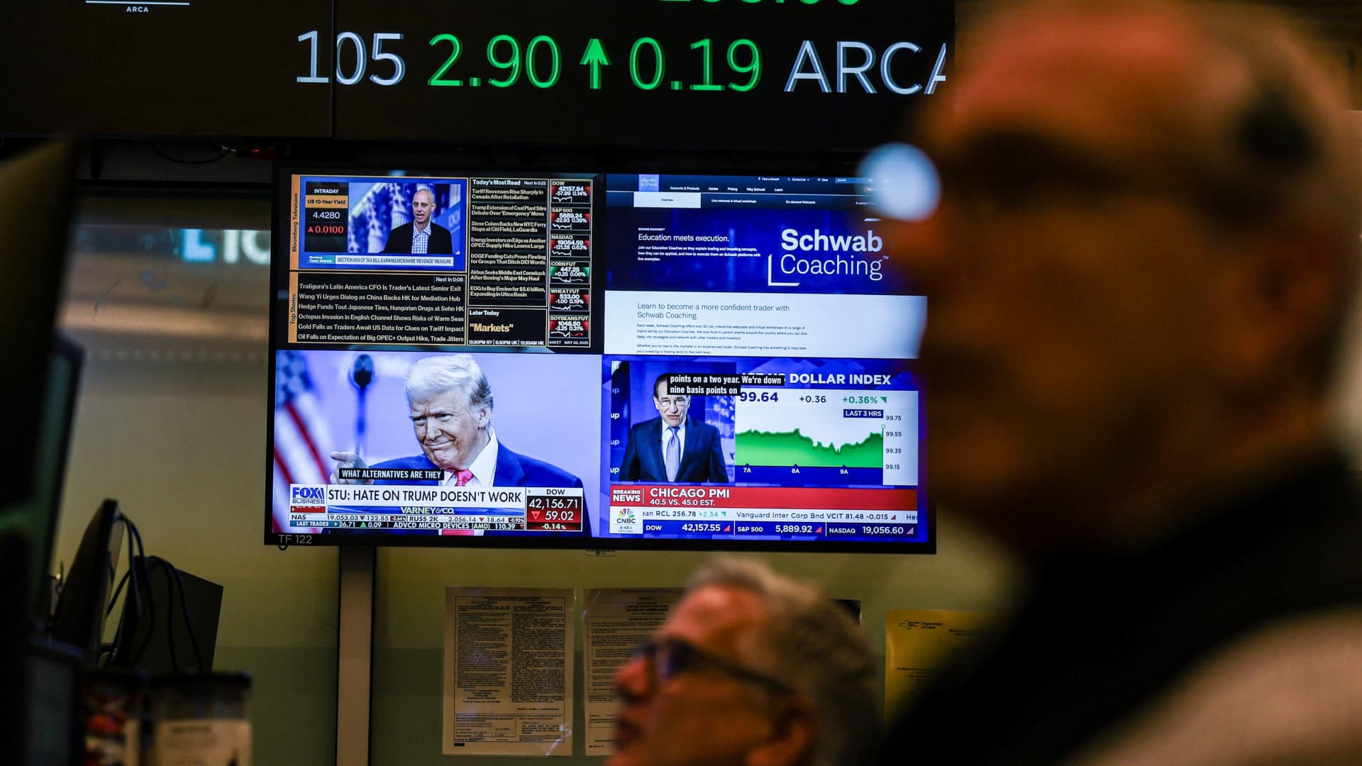 Bad trade headline after another hit the market — but a key economic tracker is looking up