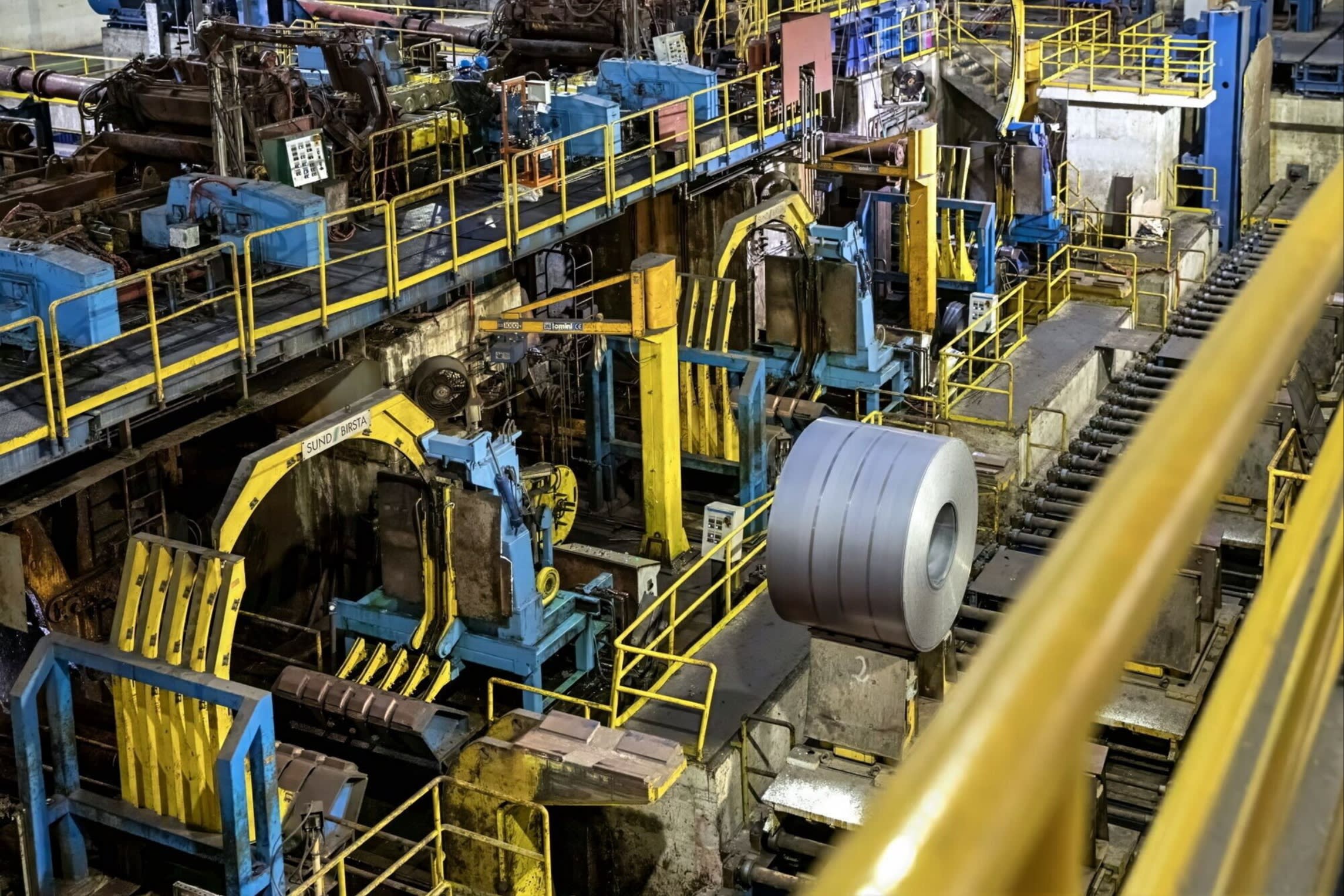 A hot rolled steel coil at the Hoa Phat Group production complex at the Dung Quat Economic Zone, Quang Ngai province, Vietnam