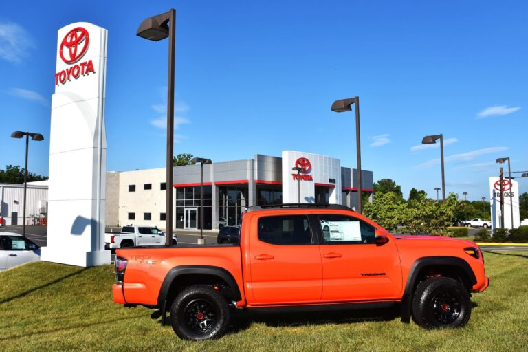 Toyota dealership in Manassas, Virginia, US