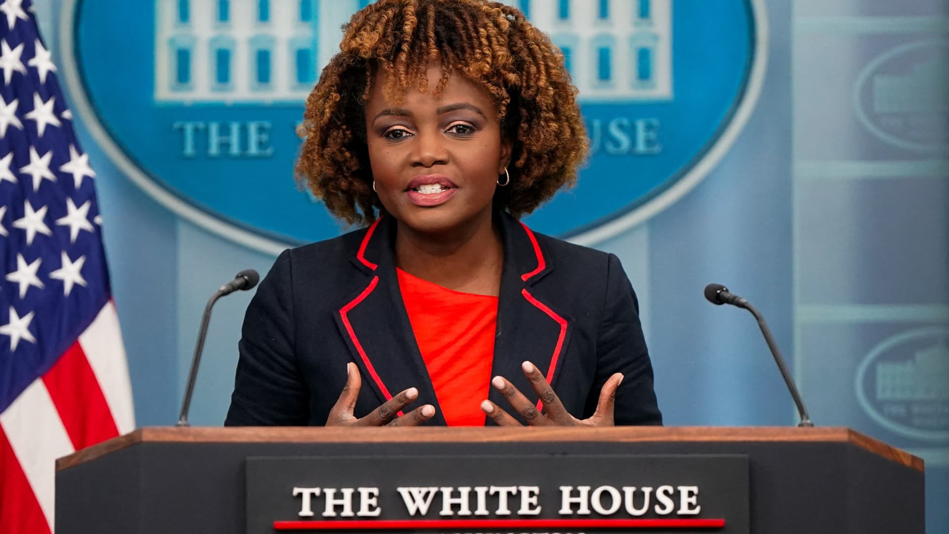 Former Biden White House press secretary Karine Jean-Pierre says she is leaving the Democratic Party