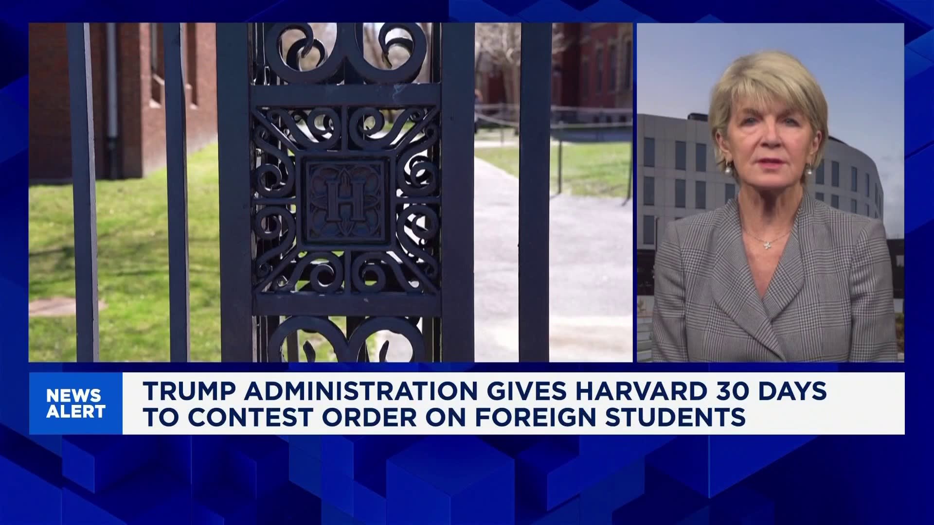 Trump's Harvard crackdown will have a 'ripple effect' on higher education: Julie Bishop