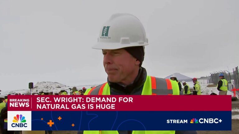 Energy Sec. Wright on Alaska LNG project: Financing is straight forward if you have customers