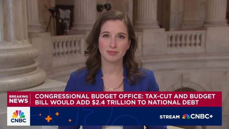 Tax-cut and budget bill would add $2.4 trillion to national debt, says Congressional Budget Office