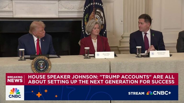 Dell CEO on 'Trump Account': Dell will match government contributions for children born to employees