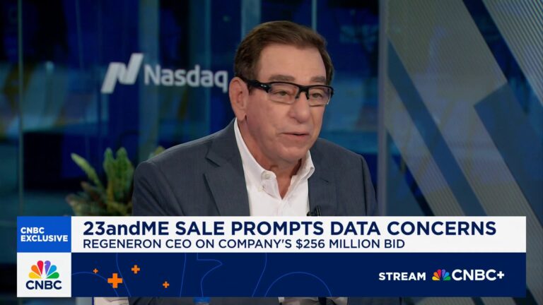 Regeneron CEO on 23andMe bid: Trying to balance individual privacy with biotech & genetics research