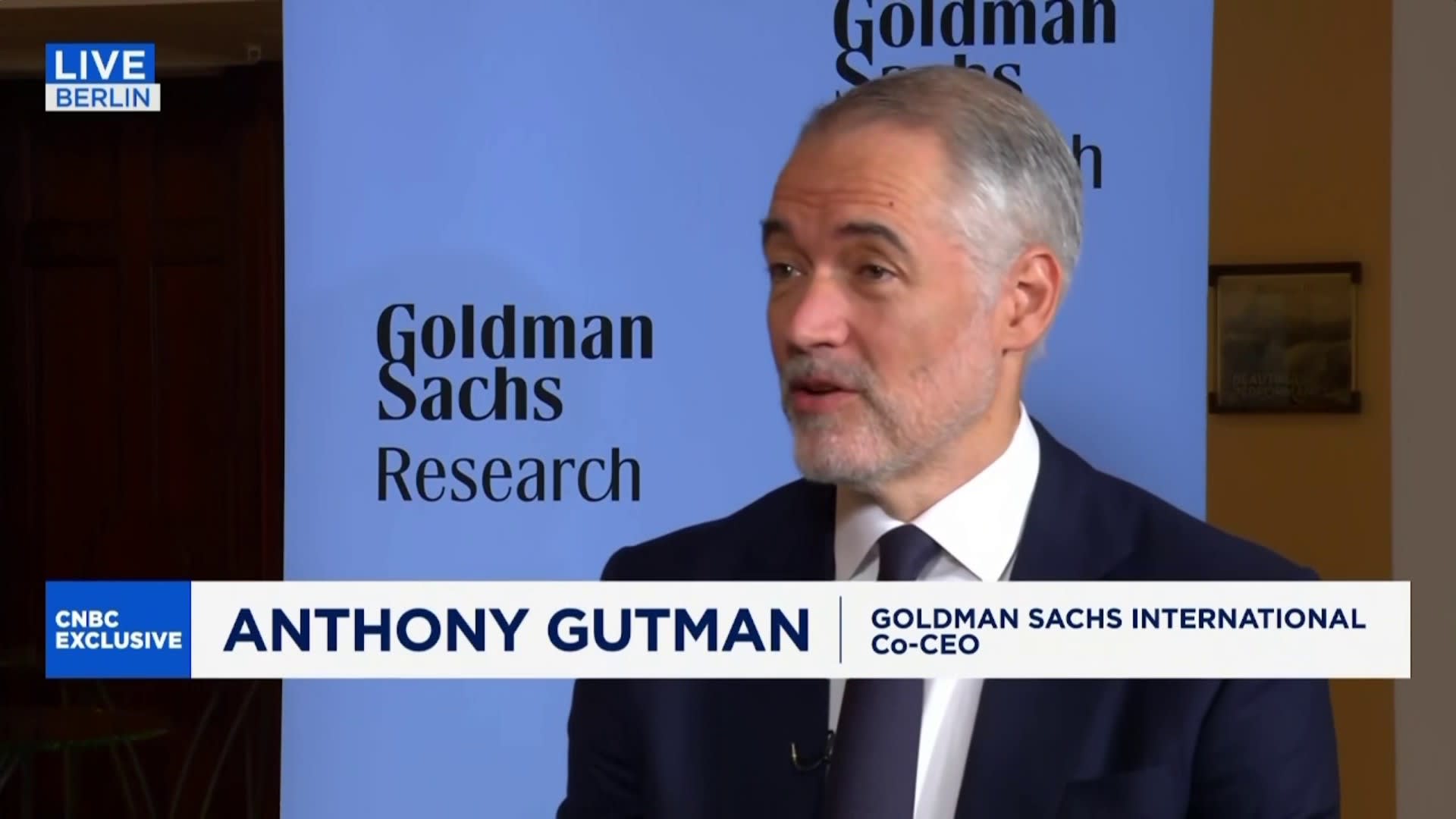 There’s more optimism in Europe, Goldman Sachs International Co-CEO says