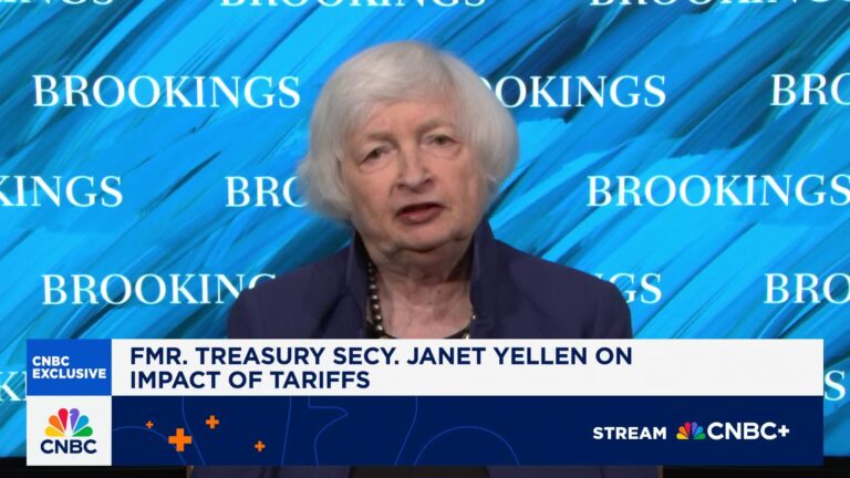 Fmr. Treasury Sec. Janet Yellen: Inflation is likely to jump 3% year-over-year due to tariffs