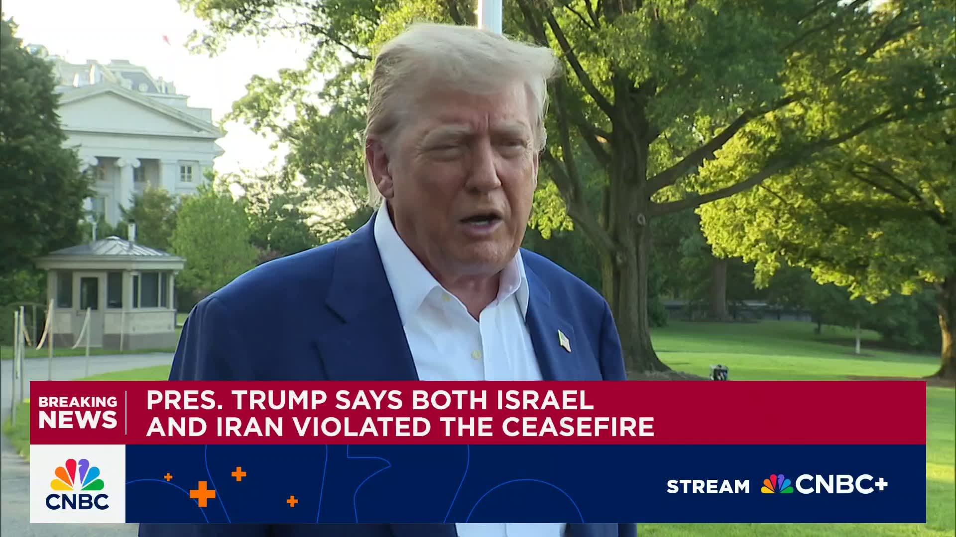 President Trump: ‘Not happy with Israel,' warns against dropping more bombs on Iran