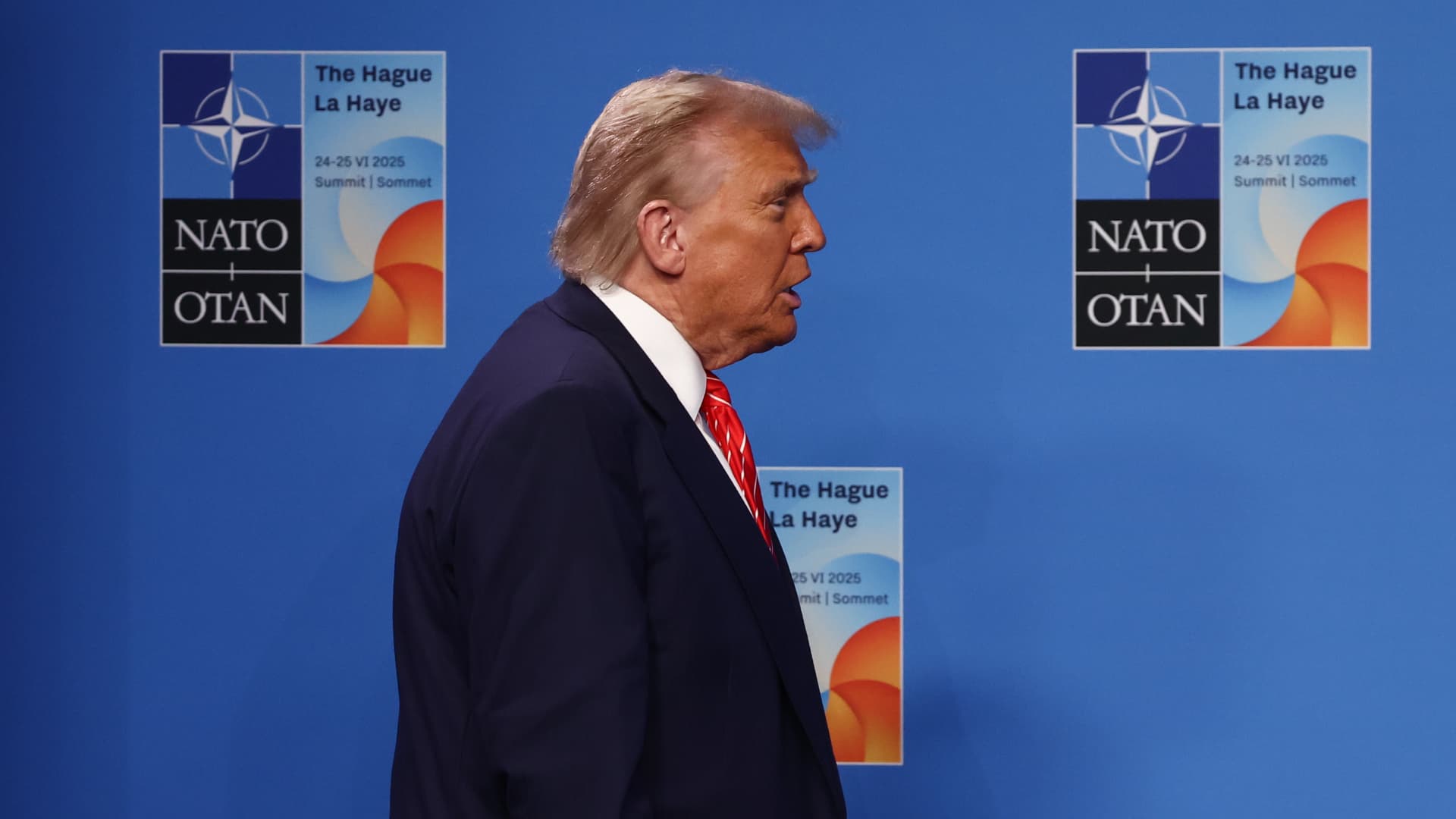 Watch live: Trump speaks at NATO press conference
