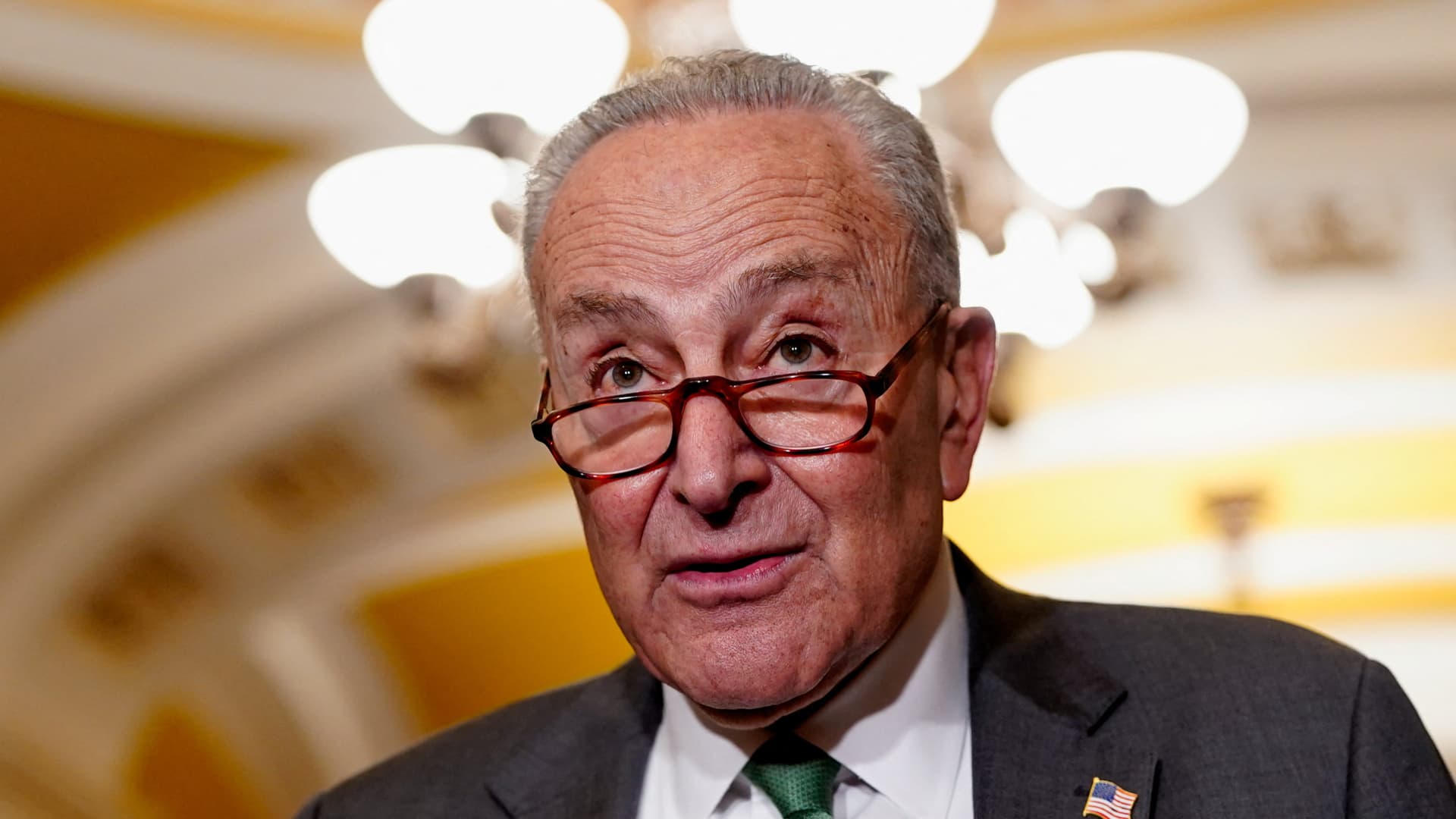 Senate Minority Leader Schumer treated for dehydration at area hospital, his office says
