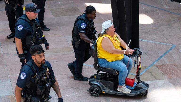 Capitol Police arrest dozens of people protesting Medicaid cuts in Trump budget bill