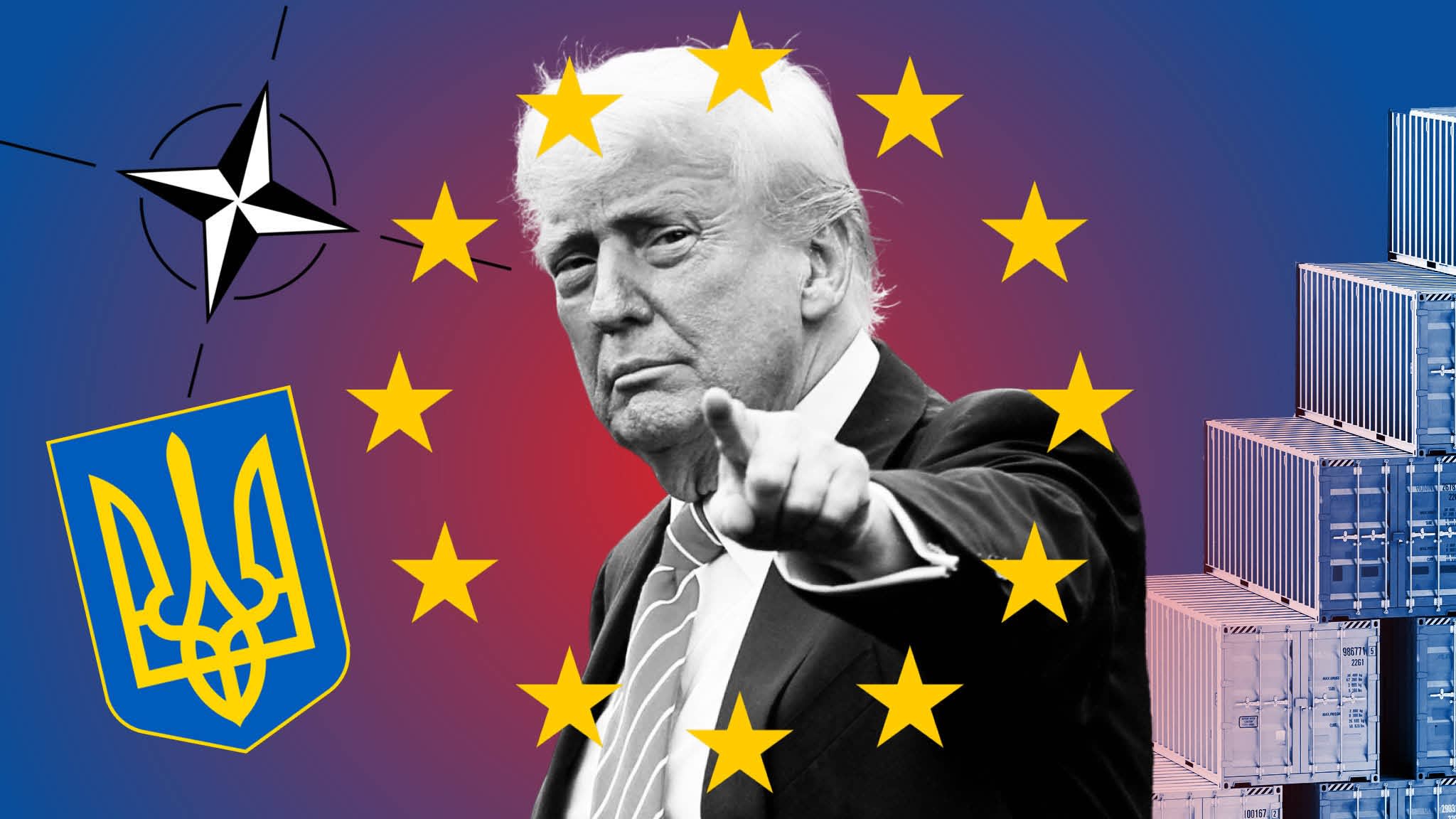 Europe confronts Trump’s triple threat on Ukraine, Nato and trade