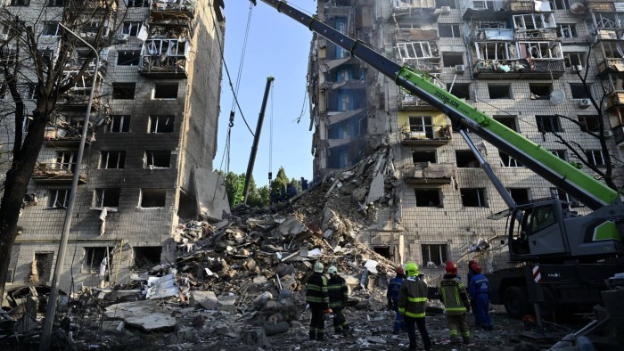 Russian missile and drone attack kills at least 14 in Kyiv