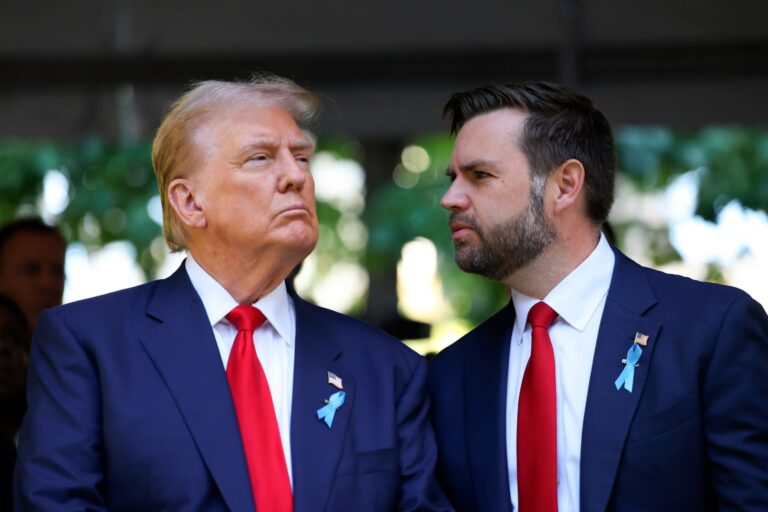 President Donald Trump and vice-president JD Vance
